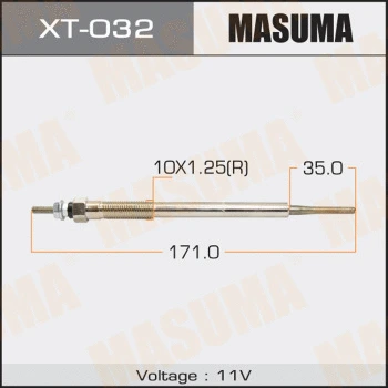 XT-032 MASUMA Свеча накаливания (фото 1)