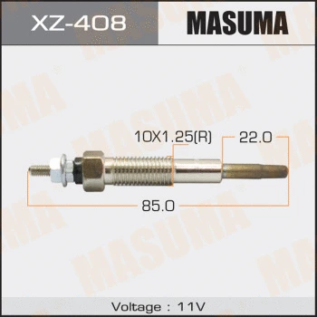 XZ-408 MASUMA Свеча накаливания (фото 1)