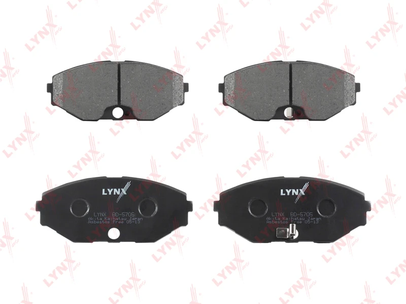 BD-5705 LYNXAUTO Комплект тормозных колодок, дисковый тормоз (фото 4)