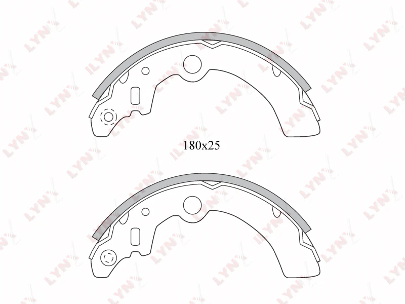 BS-5101 LYNXAUTO Комплект тормозных колодок (фото 1)