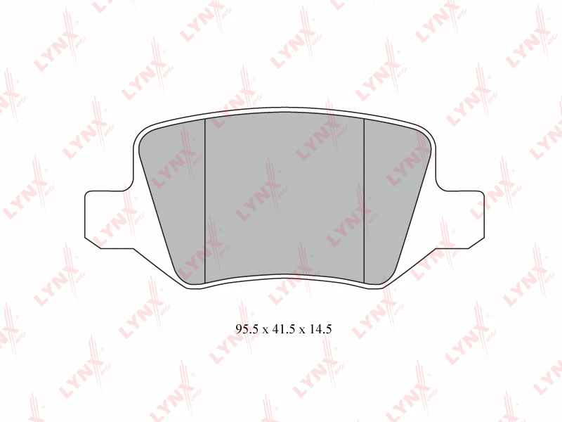 BD-5310 LYNXAUTO Комплект тормозных колодок, дисковый тормоз (фото 3)