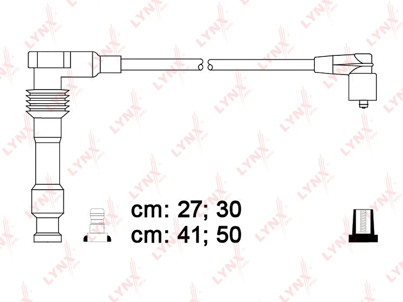 SPE5916 LYNXAUTO Комплект проводов зажигания (фото 1)