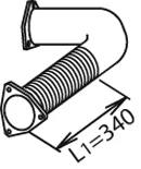 21168 DINEX Труба глушителя (фото 1)