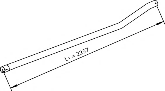 28708 DINEX Труба глушителя (фото 1)