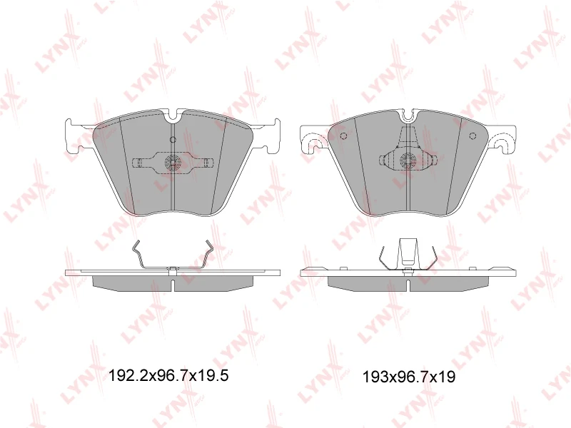 BD-1432 LYNXAUTO Комплект тормозных колодок, дисковый тормоз (фото 1)