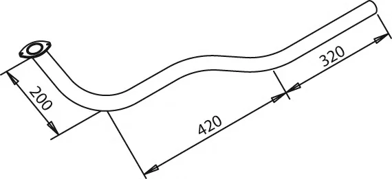 50152 DINEX Труба глушителя (фото 1)