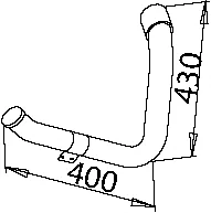 50213 DINEX Труба глушителя (фото 1)