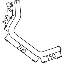 50624 DINEX Труба глушителя (фото 1)