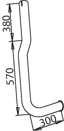 50681 DINEX Труба глушителя (фото 1)