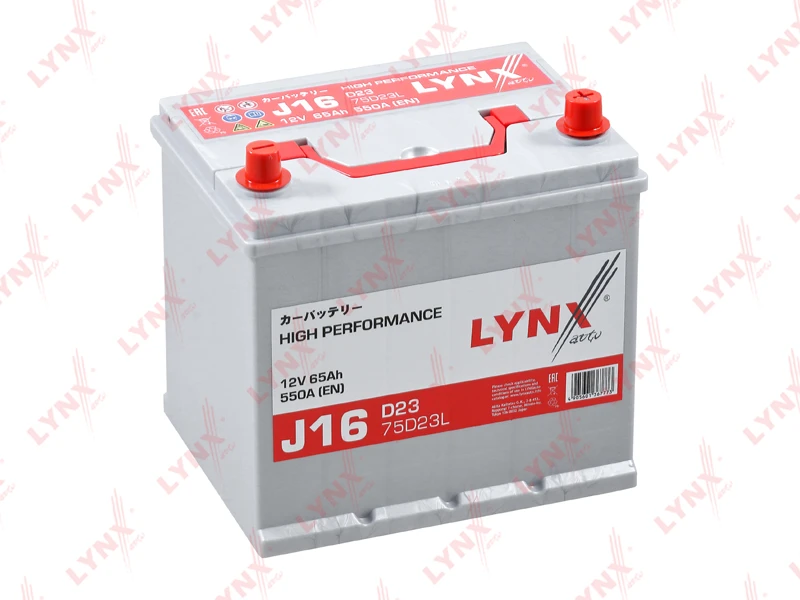J16 LYNXAUTO Стартерная аккумуляторная батарея (фото 1)