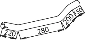 52172 DINEX Труба глушителя (фото 1)