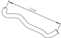 53635 DINEX Труба глушителя (фото 1)