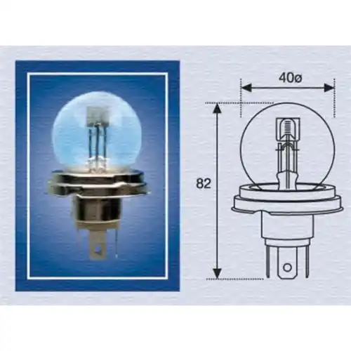 008951100000 MAGNETI MARELLI Лампа накаливания, фара дальнего света (фото 2)