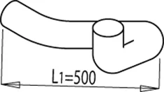 68185 DINEX Труба глушителя (фото 1)