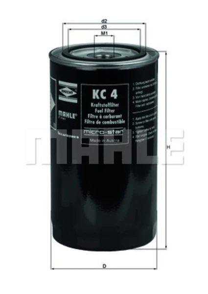 KC 4 KNECHT/MAHLE Топливный фильтр (фото 8)
