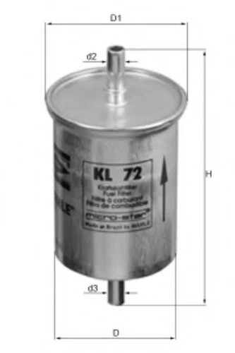 KL 72 KNECHT/MAHLE Топливный фильтр (фото 1)