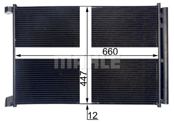 AC 412 000S KNECHT/MAHLE Конденсатор, кондиционер (фото 13)