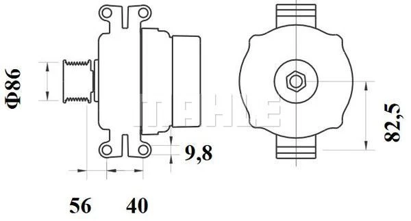 MG 808 KNECHT/MAHLE Генератор (фото 3)