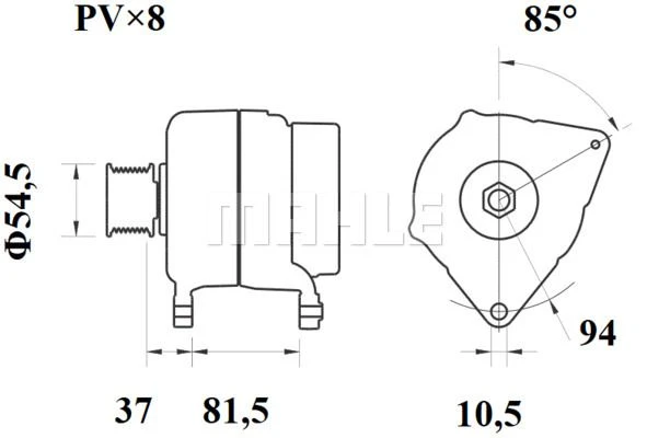 MG 810 KNECHT/MAHLE Генератор (фото 4)