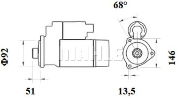 MS 778 KNECHT/MAHLE Стартер (фото 4)