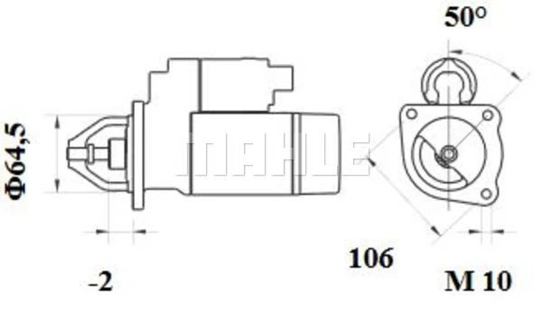 MS 80 KNECHT/MAHLE Стартер (фото 4)