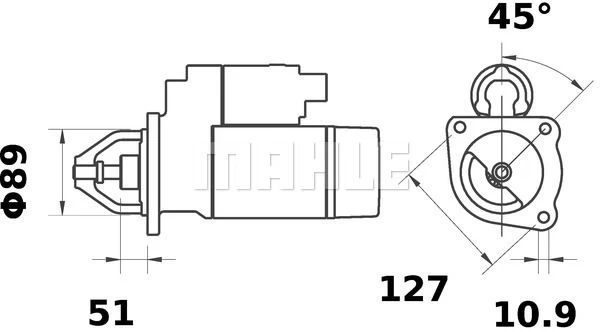 MS 242 KNECHT/MAHLE Стартер (фото 4)