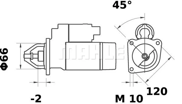 MS 283 KNECHT/MAHLE Стартер (фото 4)