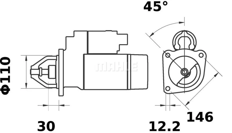 MS 79 KNECHT/MAHLE Стартер (фото 5)