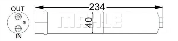 AD 247 000S KNECHT/MAHLE Осушитель, кондиционер (фото 2)