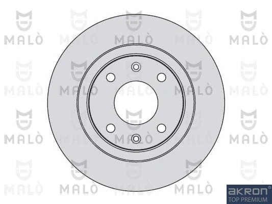 1110061 MALO Тормозной диск (фото 2)