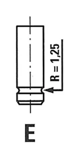R3439/SNT FRECCIA Клапан выпускной (фото 1)