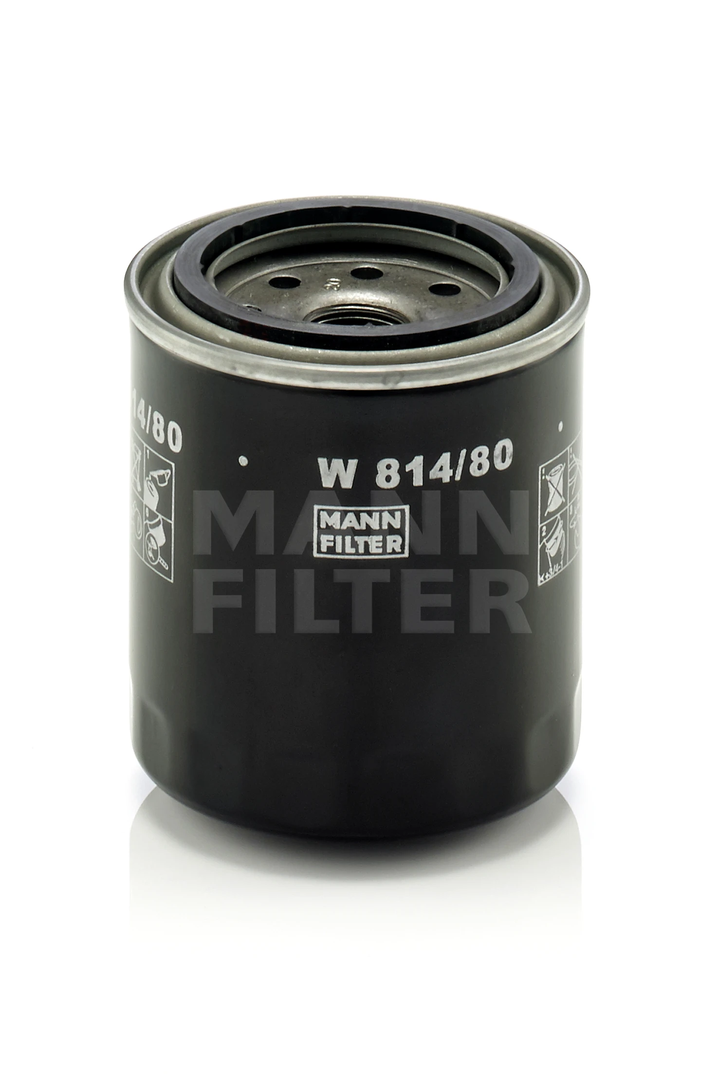 W 814/80 MANN Масляный фильтр (фото 2)