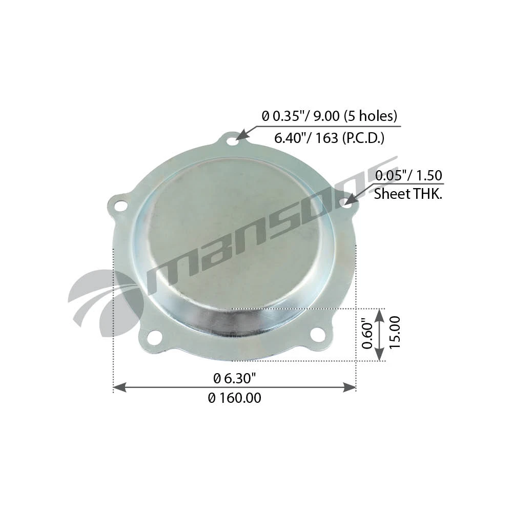 800.002 MANSONS Крышка ступицы (м) на 5-ть отв. ror (фото 1)