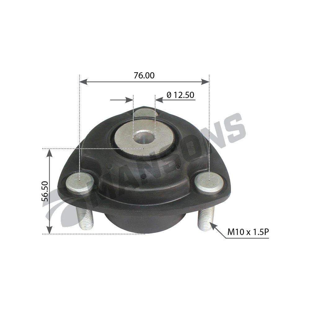 100.650 MANSONS Опора амортизатора (рм) верхн. m10x1,5 h57,5 d12,5 scania (фото 1)