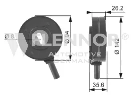 FS22903 FLENNOR Ролик натяжителя ручейкового (приводного) ремня (фото 1)