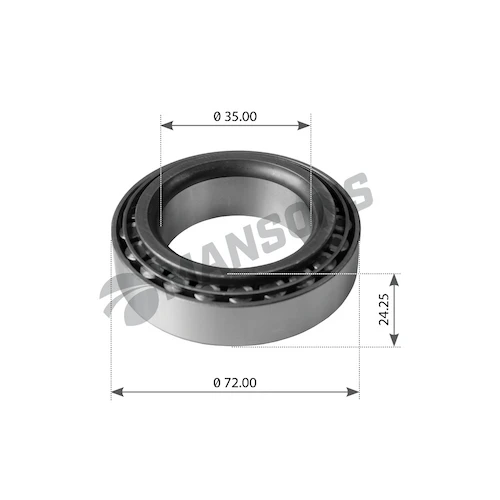 700.191 MANSONS Подшипник роликовый 32207 35x72x24.25 man,mb,rvi,volvo,scania (фото 1)