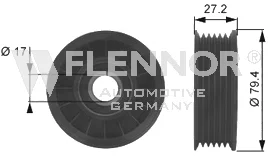 FS99240 FLENNOR Ролик натяжителя ручейкового (приводного) ремня (фото 2)