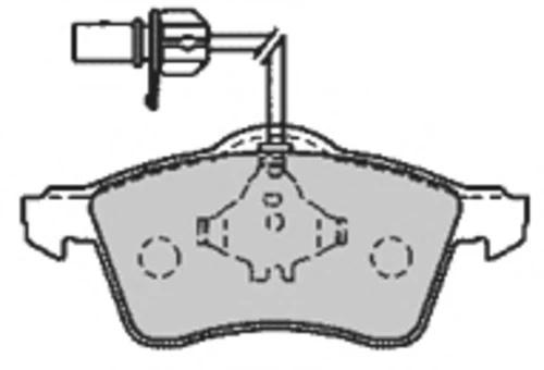 6551 MAPCO Комплект тормозных колодок, дисковый тормоз (фото 2)