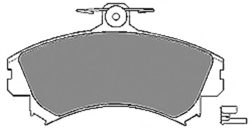 6504 MAPCO Комплект тормозных колодок, дисковый тормоз (фото 3)