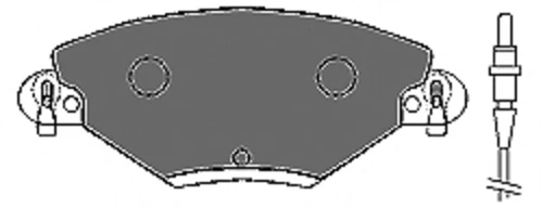 6565 MAPCO Комплект тормозных колодок, дисковый тормоз (фото 3)