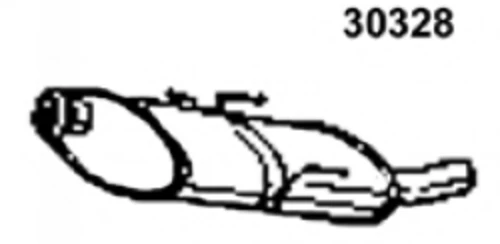 30328 MAPCO Глушитель выхлопных газов конечный (фото 1)