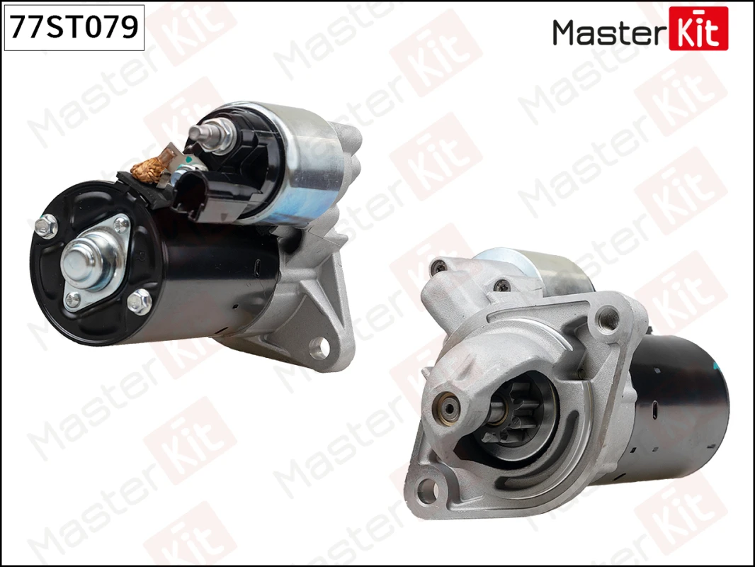 77ST079 MASTERKIT Стартер 1.3kw opel corsa/astra/vectra/zafira, chevrolet aveo/nubira/lacetti 0.8-2.0i 92> (фото 1)