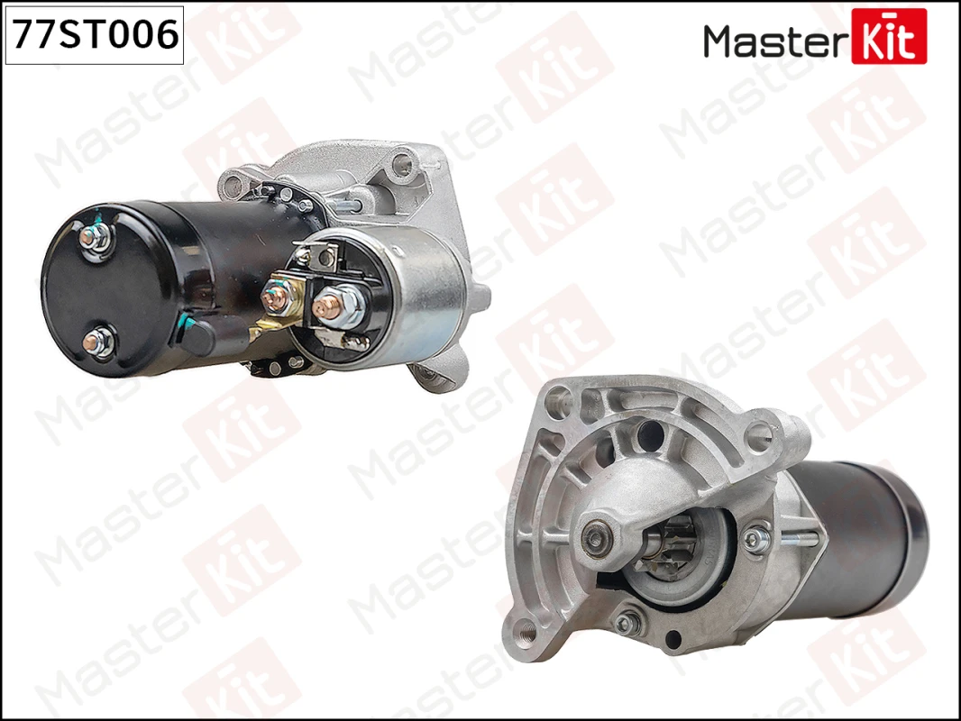 77ST006 MASTERKIT Стартер 0.9kw citroen c2/c3, peugeot 206/307/405 1.0-1.6i 93> (фото 1)