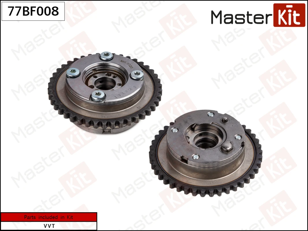 77BF008 MASTERKIT Шестерня распредвала с рег.фаз, вп. mb m133,270 (фото 1)