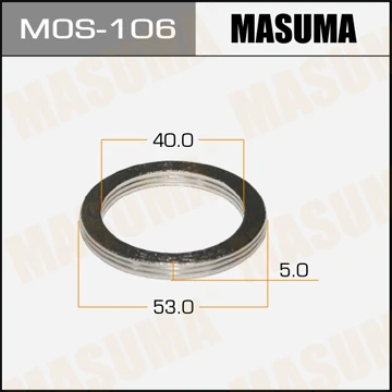 MOS-106 MASUMA Уплотнительное кольцо, труба выхлопного газа (фото 2)