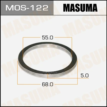 MOS-122 MASUMA Уплотнительное кольцо, труба выхлопного газа (фото 2)
