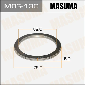 MOS-130 MASUMA Уплотнительное кольцо, труба выхлопного газа (фото 2)