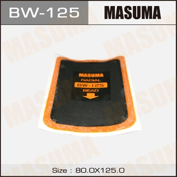 BW-125 MASUMA Заплатка для боковых порезов 80x125mm 1 слой корда (фото 2)