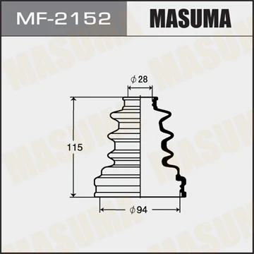 MF-2152 MASUMA Комплект пыльника, приводной вал (фото 2)