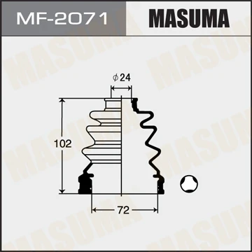MF-2071 MASUMA Комплект пыльника, приводной вал (фото 2)